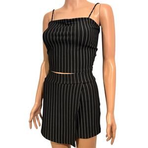 Luv Liz 2 Piece Pinstripe Outfit Size Small